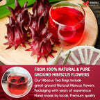 Cooling Heart & Mood Soother Duo – Hibiscus Flower & Spearmint Leaf Tea Bags for Refreshing Calm, Daily Balance & Relaxation