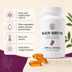 BioNatal Organic Black Seed Oil Softgels 2000mg – 2% TQ