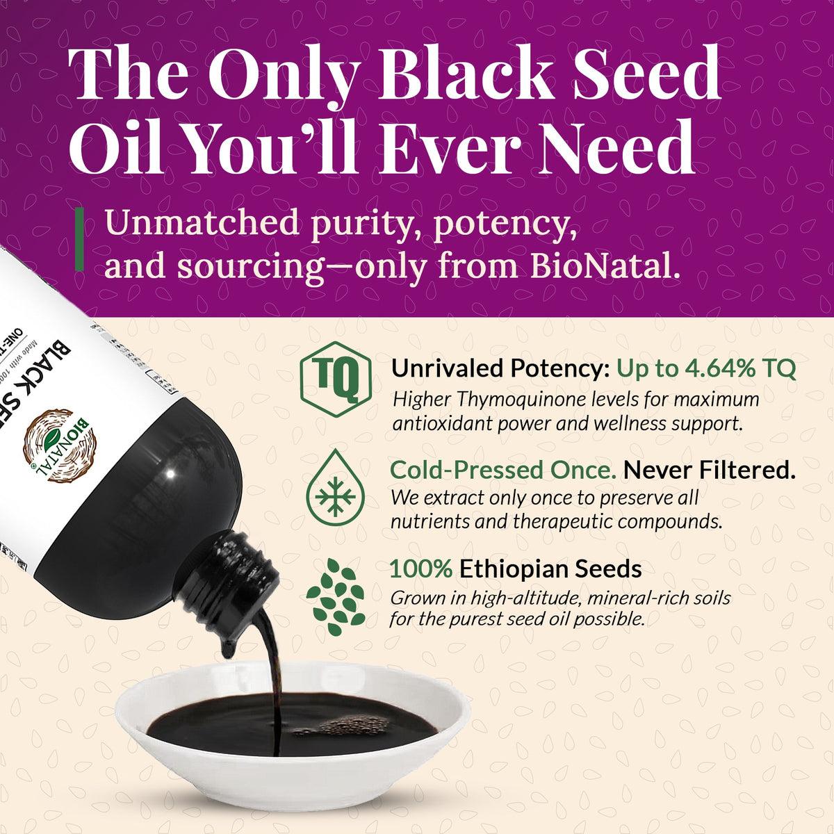 Ethiopian Black Seed Oil 16oz (PET)/Plastic Bottle