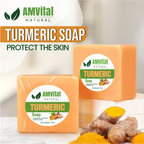 Turmeric Soap Bar for Glowing Skin (3-Pack)