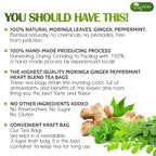 Premium Moringa Ginger Peppermint Herbal Tea