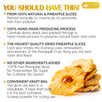 Dried Pineapple Slices 6oz – Premium Quality, Naturally Sweet & Tangy