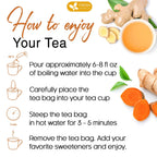 Premium Ginger Turmeric Tea Bags