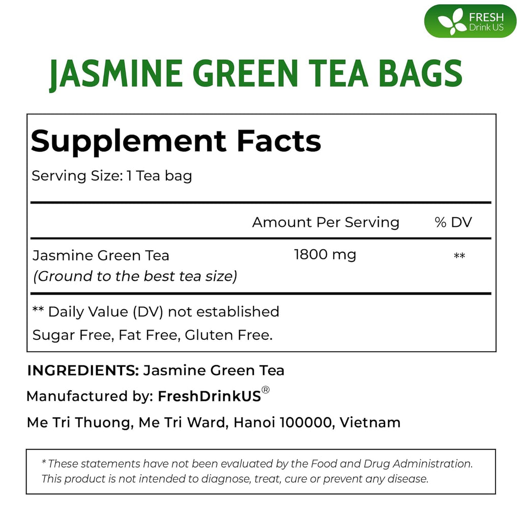 Premium Jasmine Green Tea Bags