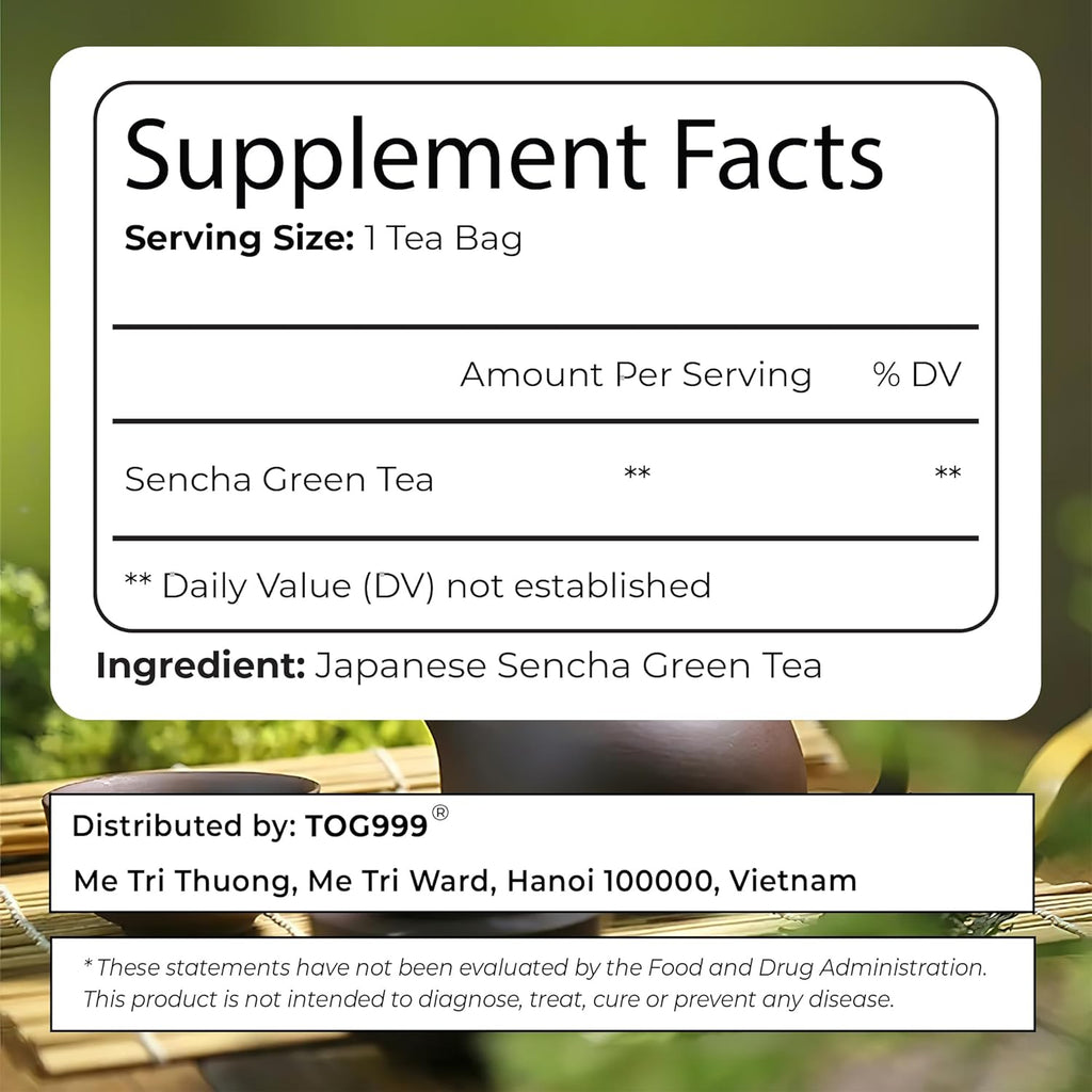 Premium Sencha Green Tea Bags
