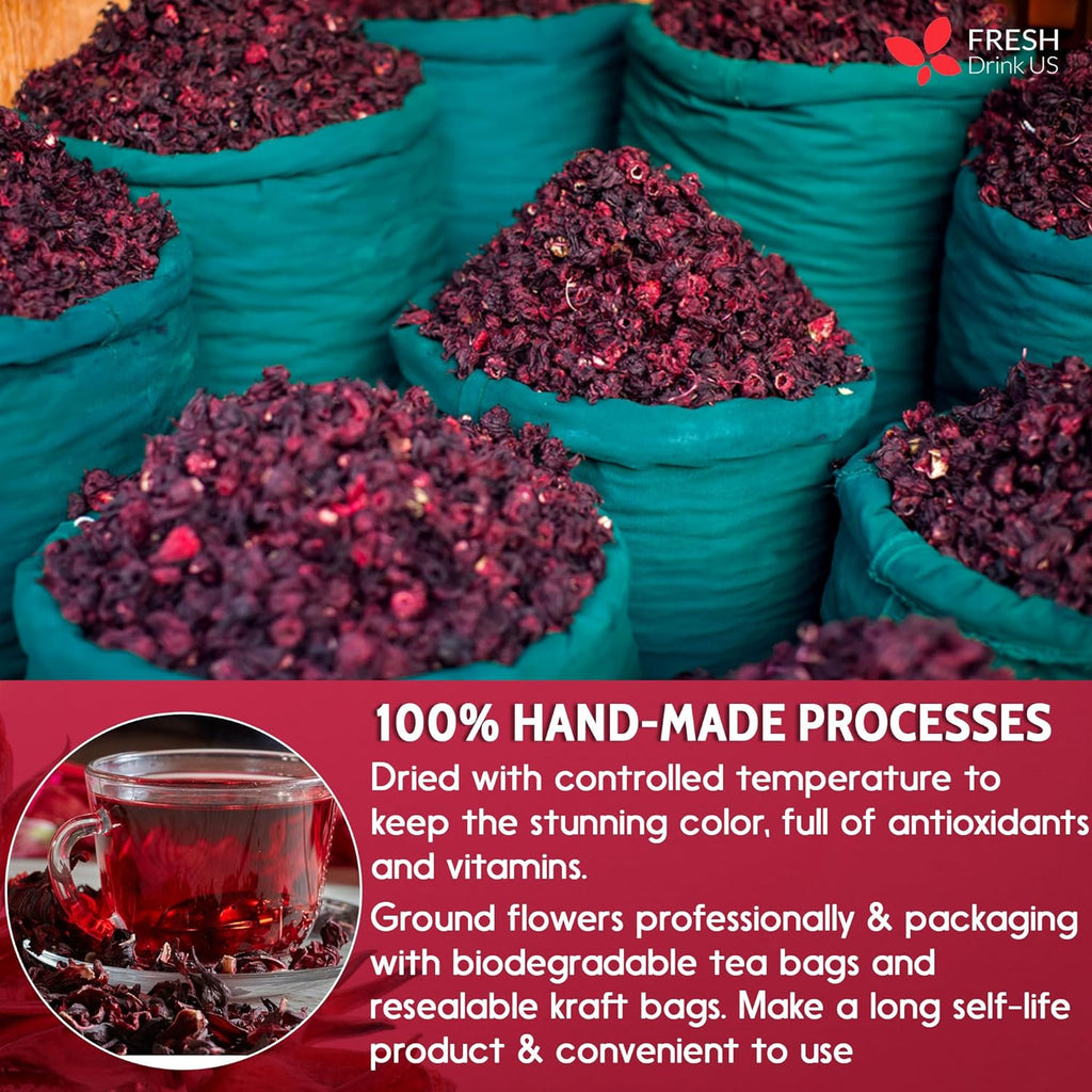Hibiscus Dried Flowers Tea Bags
