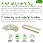 Premium 40 Thyme Leaf Tea Bags, 100% Natural & Pure, Loose Leaf Herbal Tea.