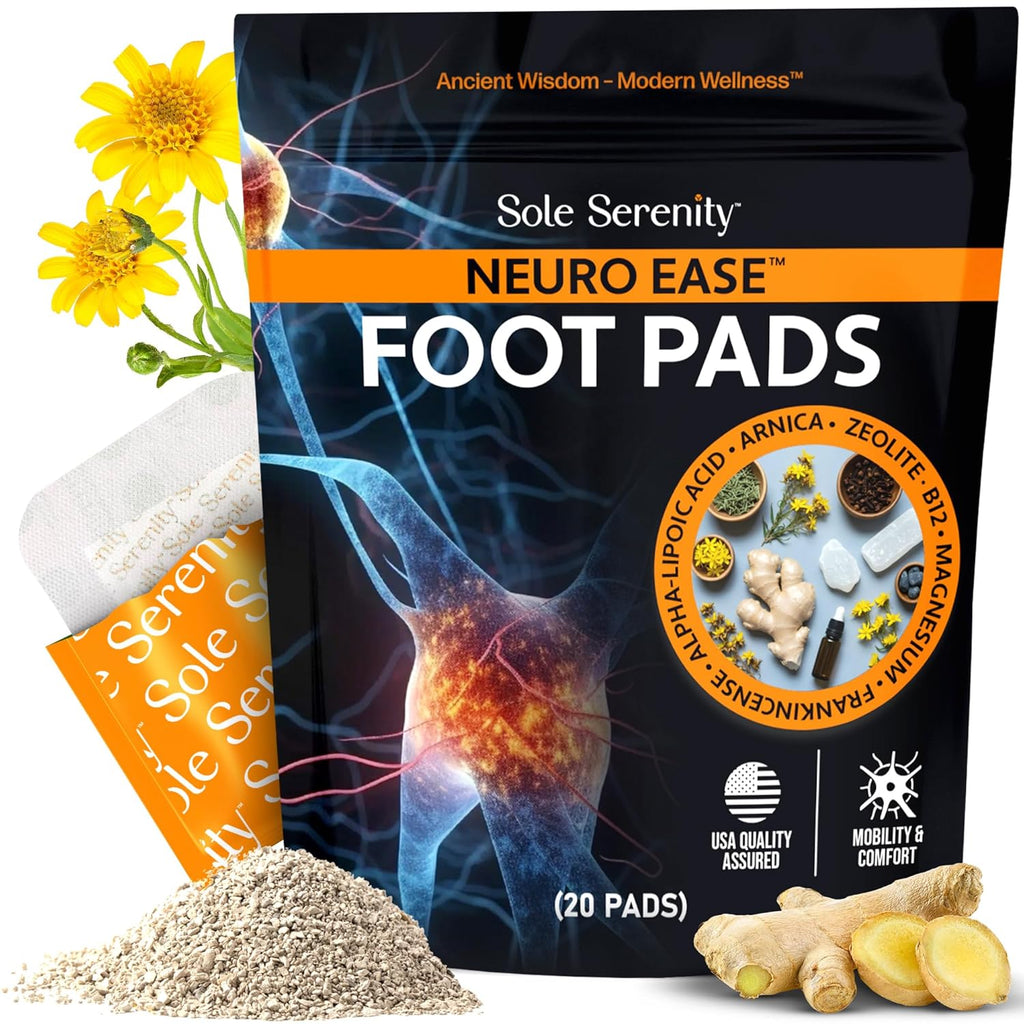 Neuro Ease + Good Night Sleep + Vital Minerals Foot Pads Bundle
