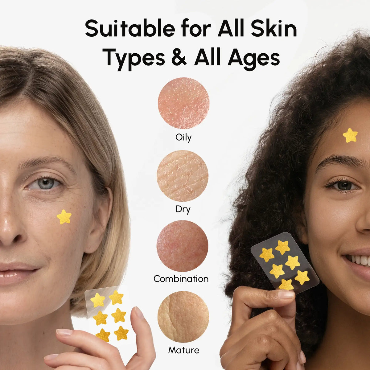 Gold Star Pimple & Acne Patches