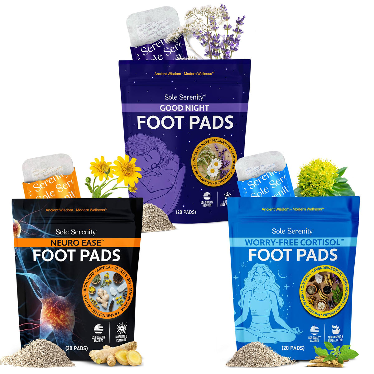 Neuropathy + Good Night Sleep + Cortisol Detox Bundle