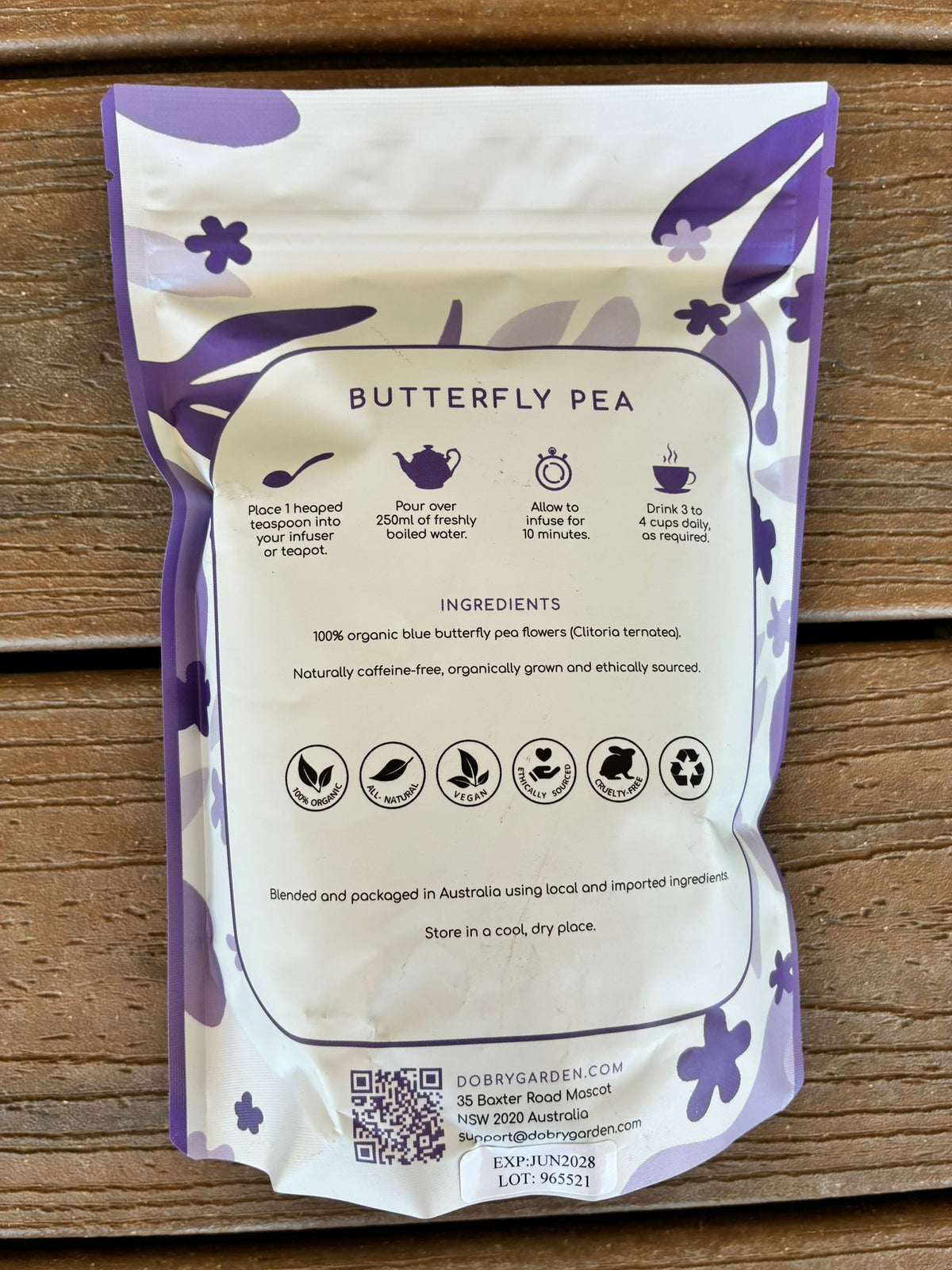 Organic Blue Butterfly Pea Flower Tea