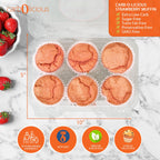 Carbolicious Strawberry Muffin (6 Muffins)  Low-Carb Sugar-Free 2g Carbs per muffin Keto, Atkins Diabetic, Friendly