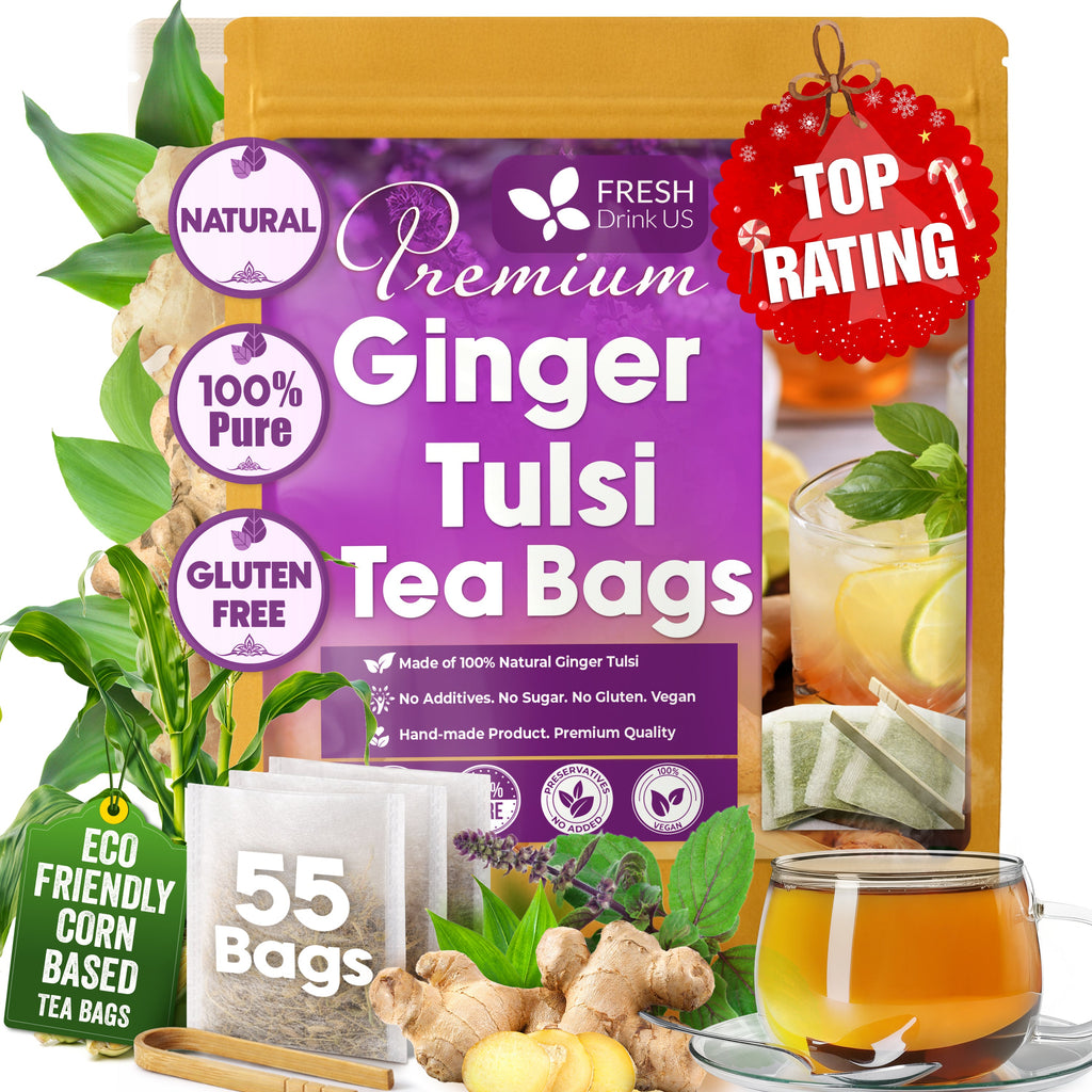 Premium Ginger Tulsi Tea Bags