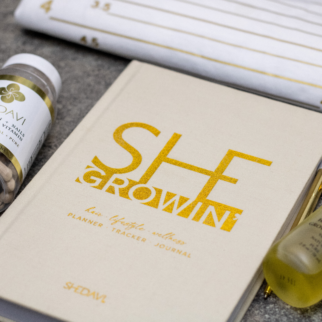 SheGrowin'™️ Planner. Tracker. Journal: Hair & Self Growth Undated Planner