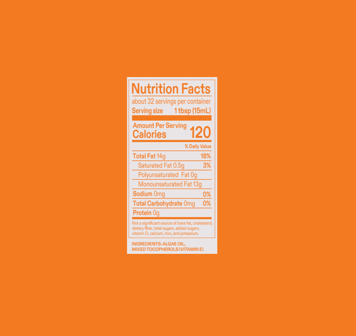 Algae Cooking Oil