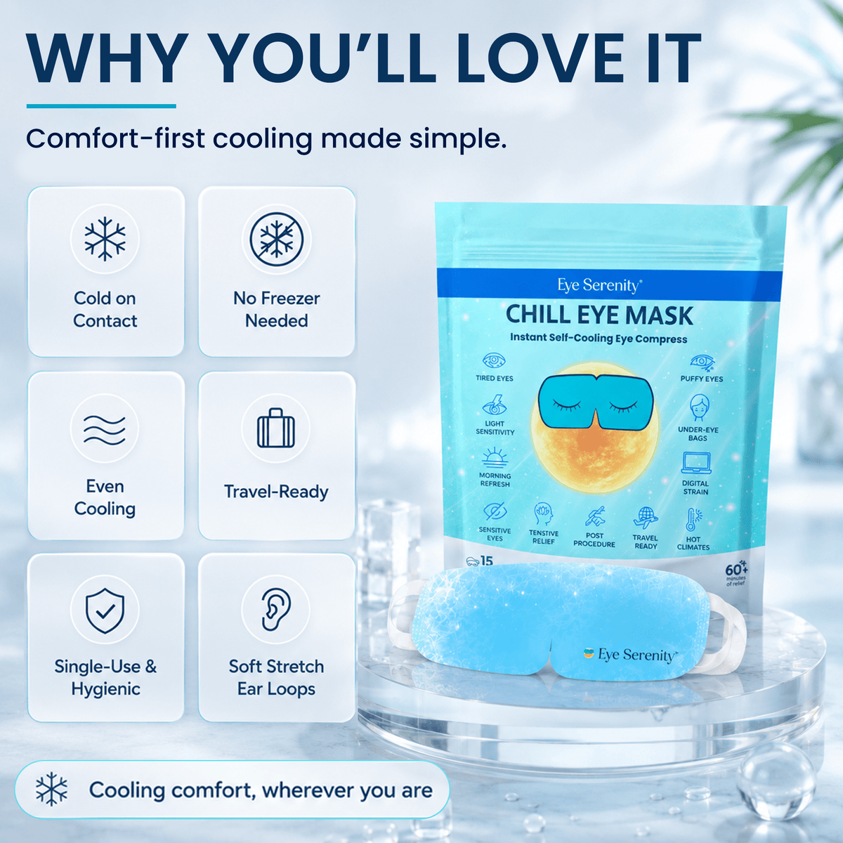 CHILL Self-Cooling Eye Mask