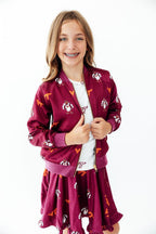 Virginia Tech White Hokie Ruffle Pocket Tee