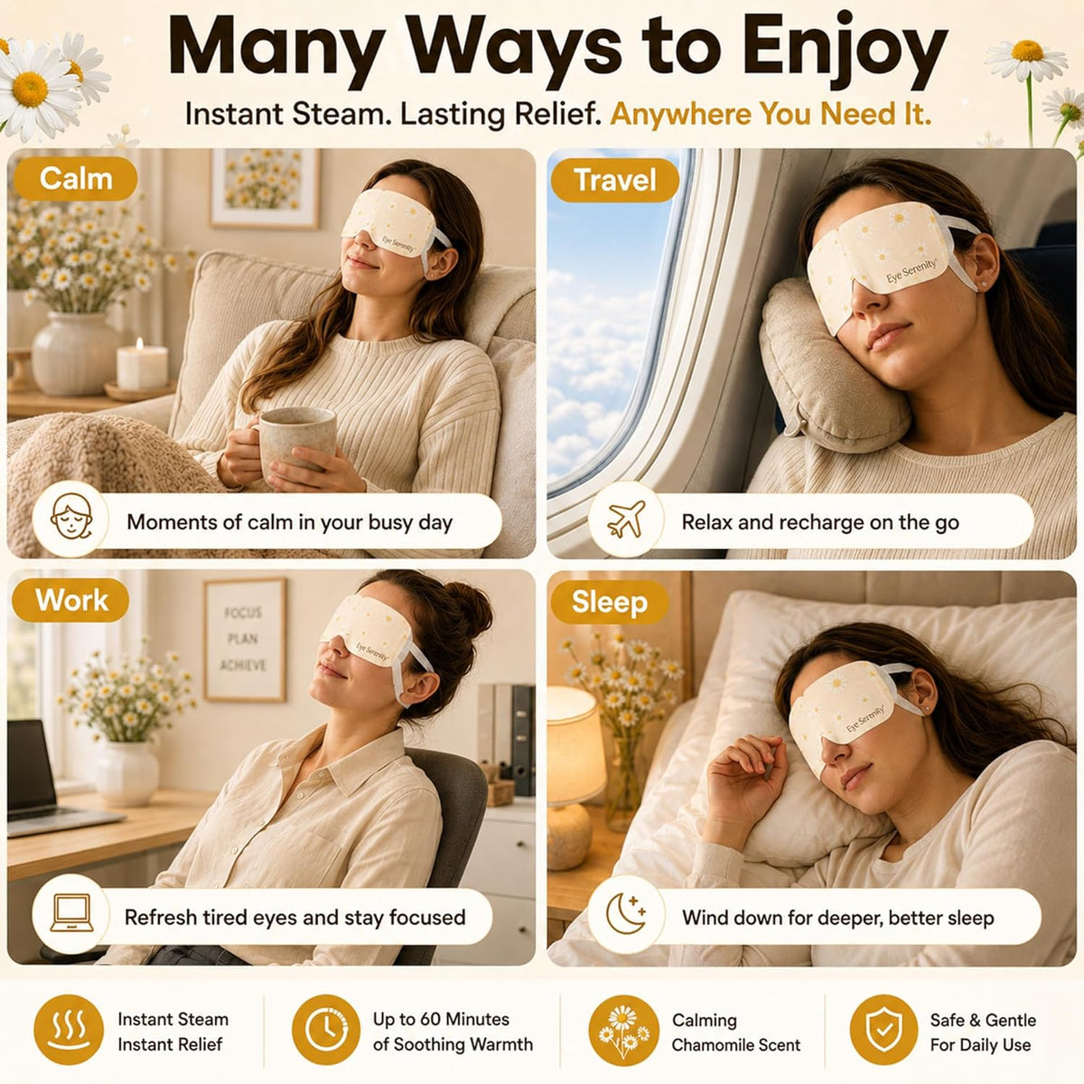 Eye Serenity Steam Eye Mask - CHAMOMILE