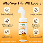 AMVital Turmeric Saffron Foaming Face Wash with Cleansing Brush